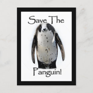 Cartão Postal Salve O Panguin!