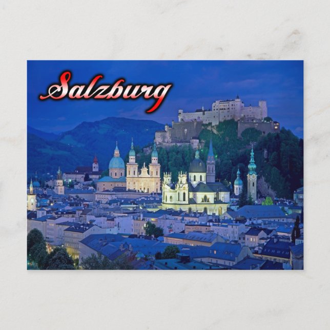 Cartão postal Salzburg (Frente)