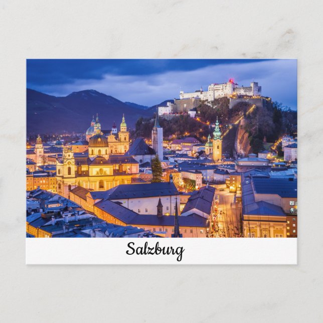 Cartão postal Salzburg (Frente)