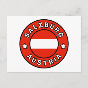 Cartão Postal Salzburg Áustria