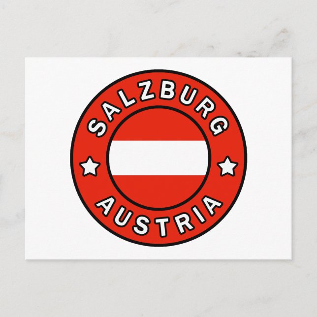 Cartão Postal Salzburg Áustria (Frente)
