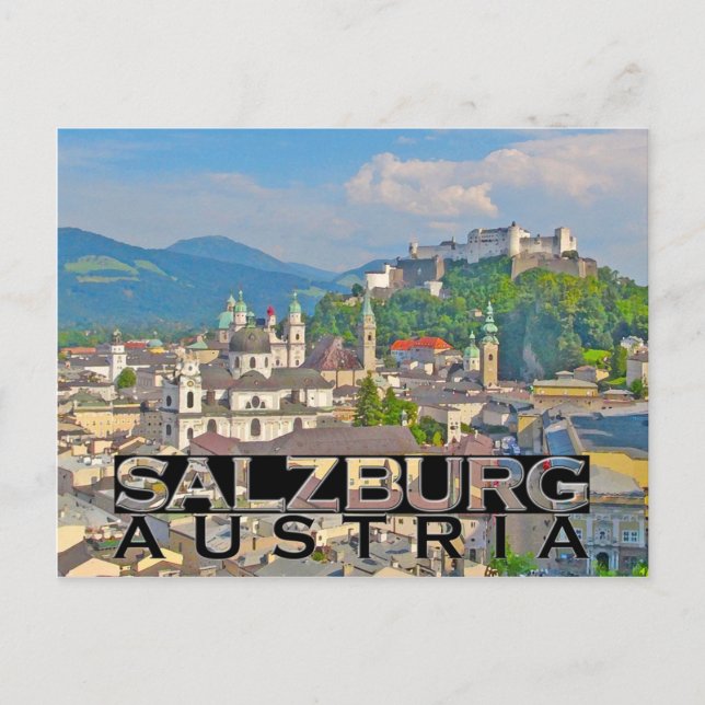 Cartão Postal Salzburgo (Frente)
