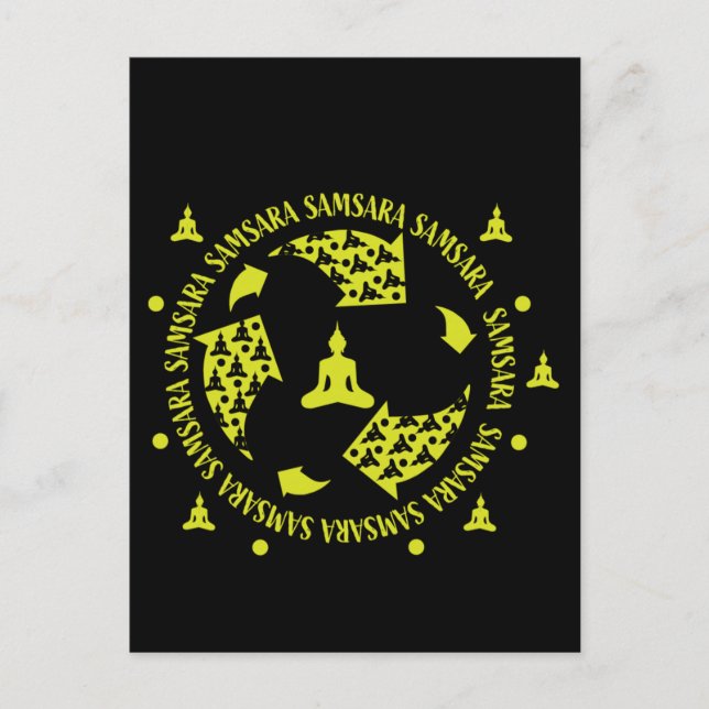 Cartão Postal Samara Budista Nirvana Budismo  (Frente)