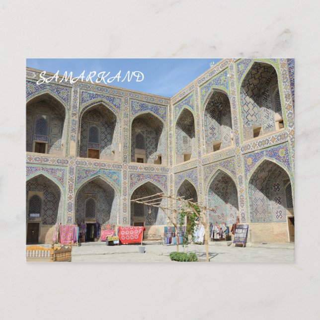 Cartão Postal Samarcanda, Uzbequistão (Frente)