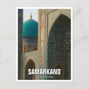 Cartão Postal Samarkand Uzbequistão Viagem