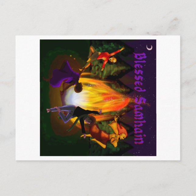 Cartão Postal Samhain (Frente)