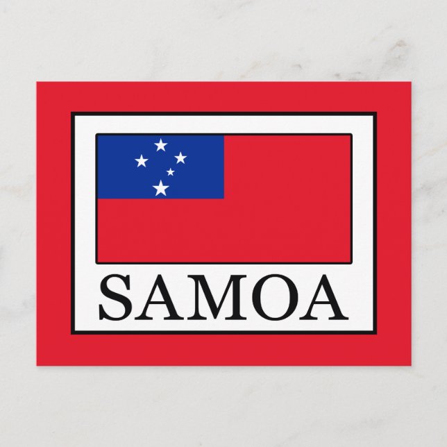 Cartão Postal Samoa (Frente)