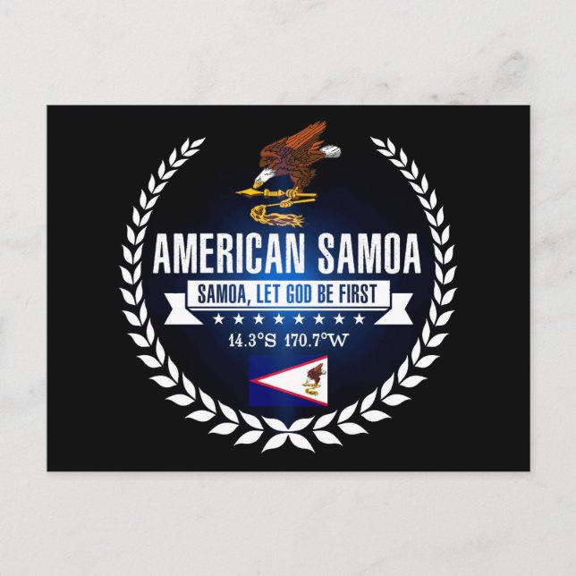 Cartão Postal Samoa Americana (Frente)