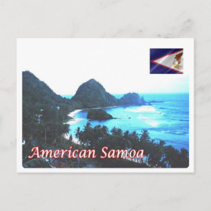 Cartão Postal Samoa Americana - Linha Costeira -