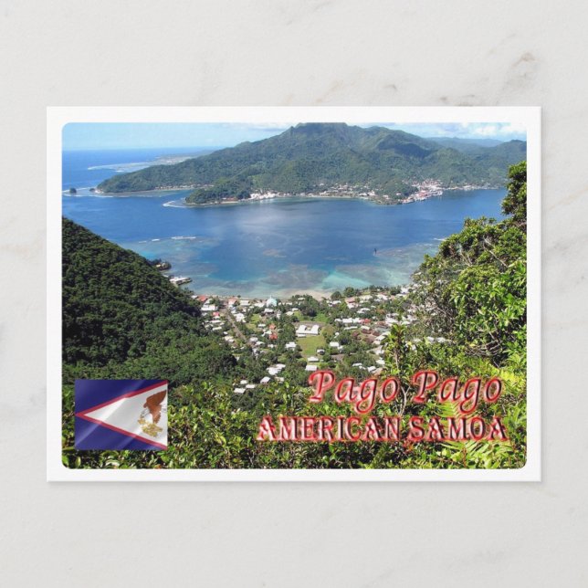 Cartão Postal Samoa Americana - Pago Pago - (Frente)