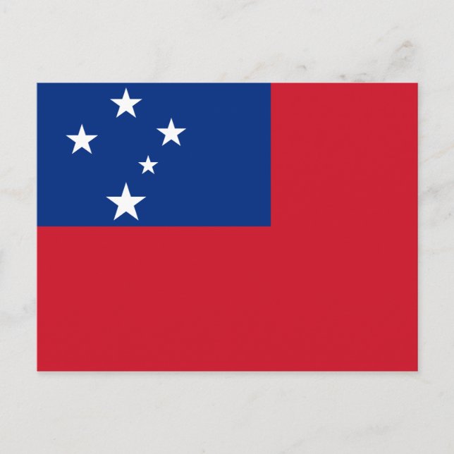 Cartão postal Samoa Flag (Frente)