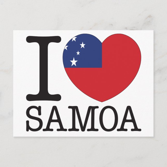 Cartão Postal Samoa Love v2 (Frente)