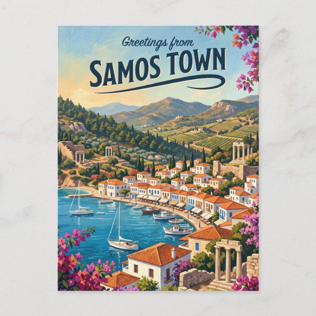 Cartão Postal Samos, Grécia Grécia (Frente)
