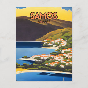 Cartão Postal Samos Viagem
