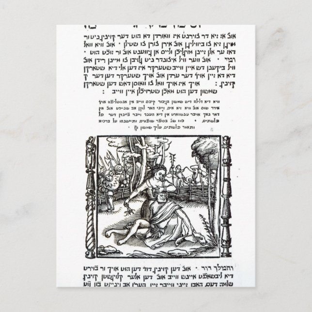 Cartão Postal Samson e Delilah (Frente)