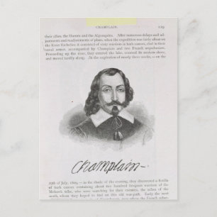 Cartão Postal Samuel de Champlain