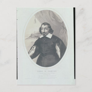 Cartão Postal Samuel de Champlain 1854