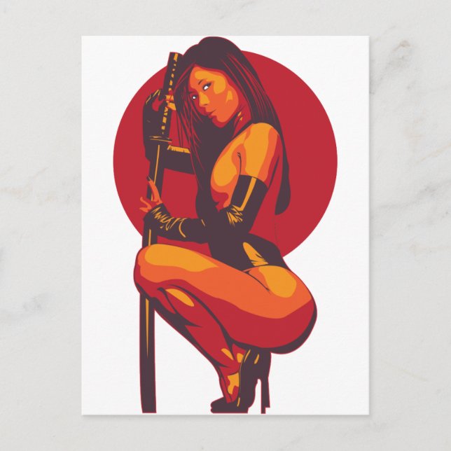 Cartão Postal Samurai 11 (Frente)