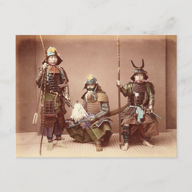 Cartão Postal Samurai em Armor (Frente)