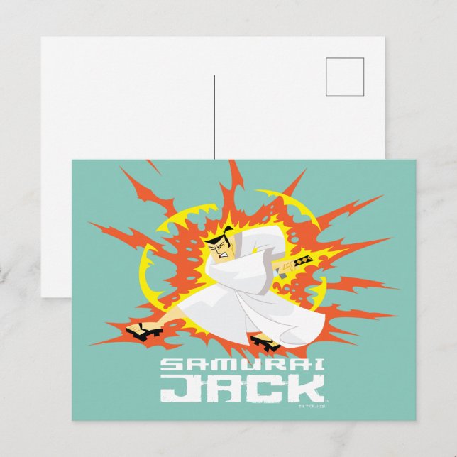 Cartão Postal Samurai Jack Energy Graphic (Frente/Verso)