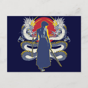 Cartão Postal Samurai Seven