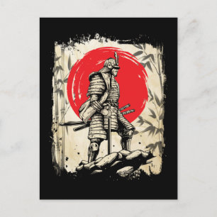 Cartão Postal Samurai Warrior Japonês Herói Japão Espadarte