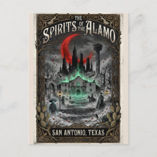 Cartão Postal San Antonio Assombrada, Texas Espíritos do Alamo