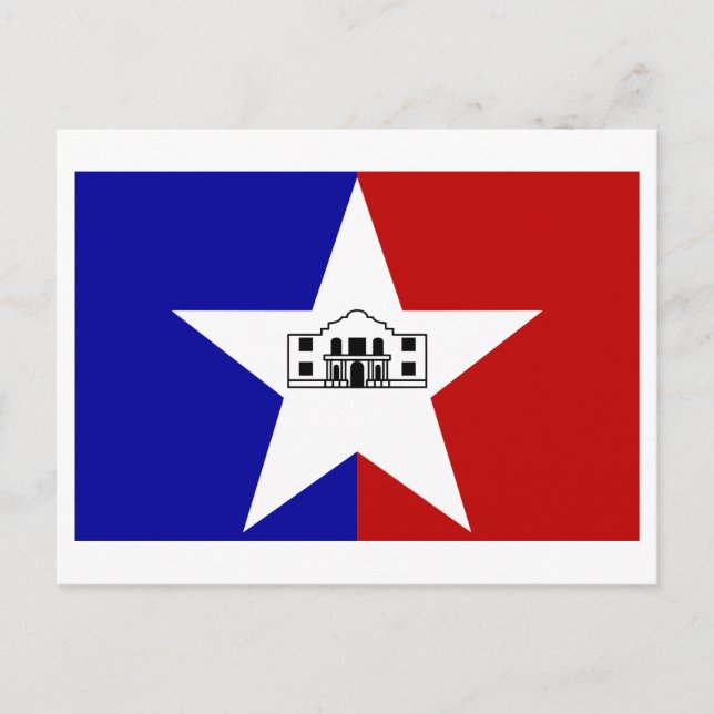 Cartão Postal San Antonio Flag (Frente)