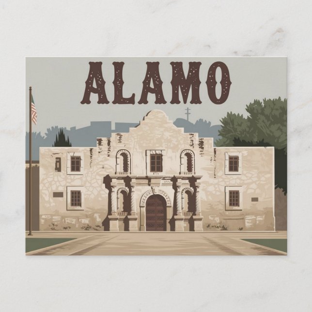 Cartão Postal San Antonio, Texas, Álamo (Frente)