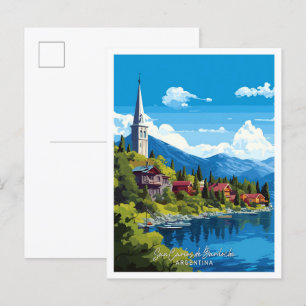 Cartão Postal San Carlos de Bariloche Argentina Viagem