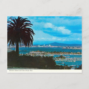 Cartão Postal San Diego Bay from Loma Linda vintage