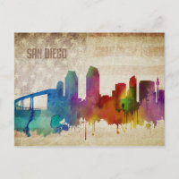 San Diego, CA | Linha Skyline Cidade de Cores