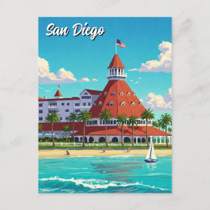 Cartão Postal San Diego California Coronado Hotel