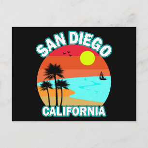 Cartão Postal San Diego Califórnia Natal Antigo Marinheiros