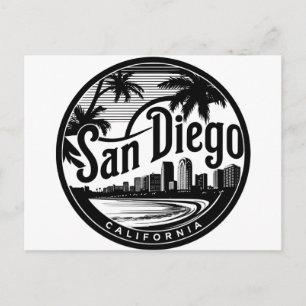 Cartão Postal San Diego California Skyline