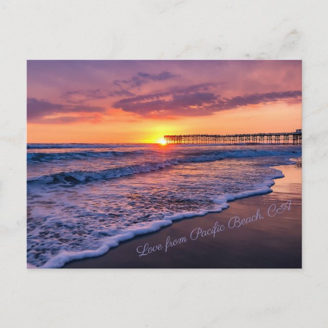 Cartão Postal San Diego California Sunset (Frente)