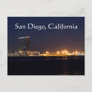 Cartão Postal San Diego Harbor à noite