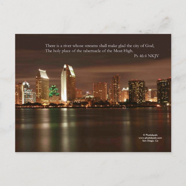 Cartão Postal San Diego Lights (Frente)