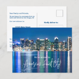 Cartão Postal San Diego Nós Mudamos O Anúncio