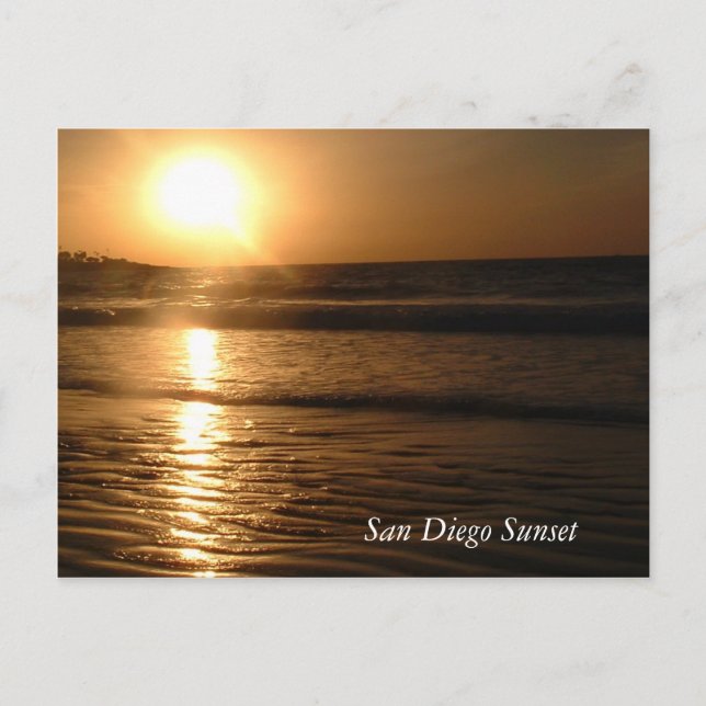 Cartão postal San Diego Sunset (Frente)