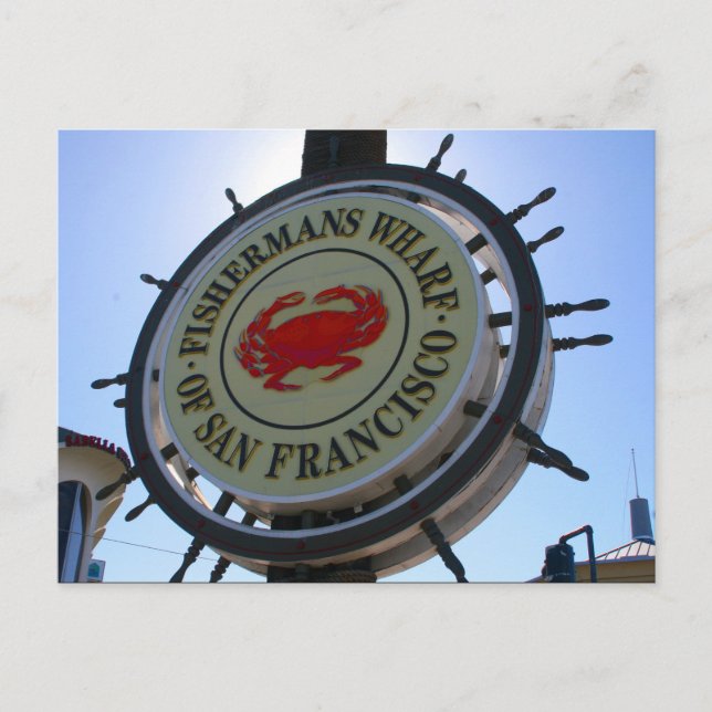 Cartão Postal san fran wharf (Frente)