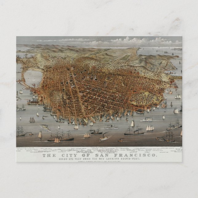Cartão Postal San Francisco 1878 (Frente)