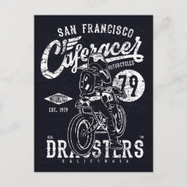 Cartão Postal San Francisco Cafe Racer Motor Califórnia