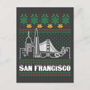 Cartão Postal San Francisco California Ugly Christmas