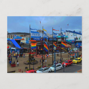 Cartão postal San Francisco Pier 39 Pride #1-3