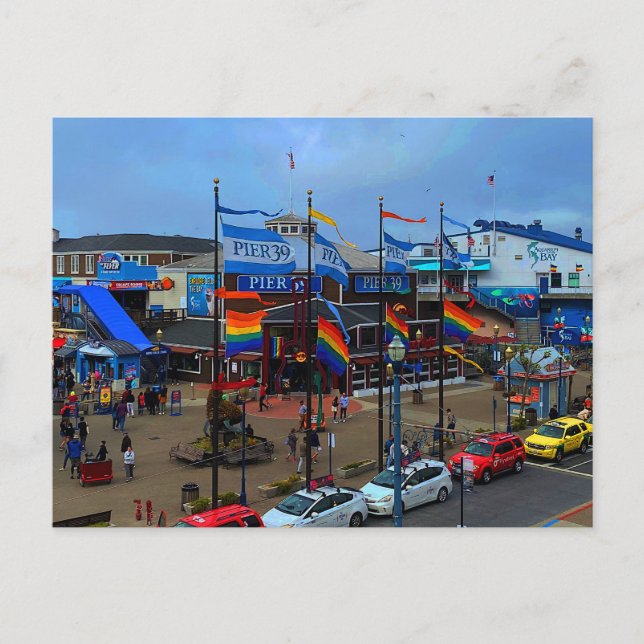 Cartão postal San Francisco Pier 39 Pride #1-3 (Frente)