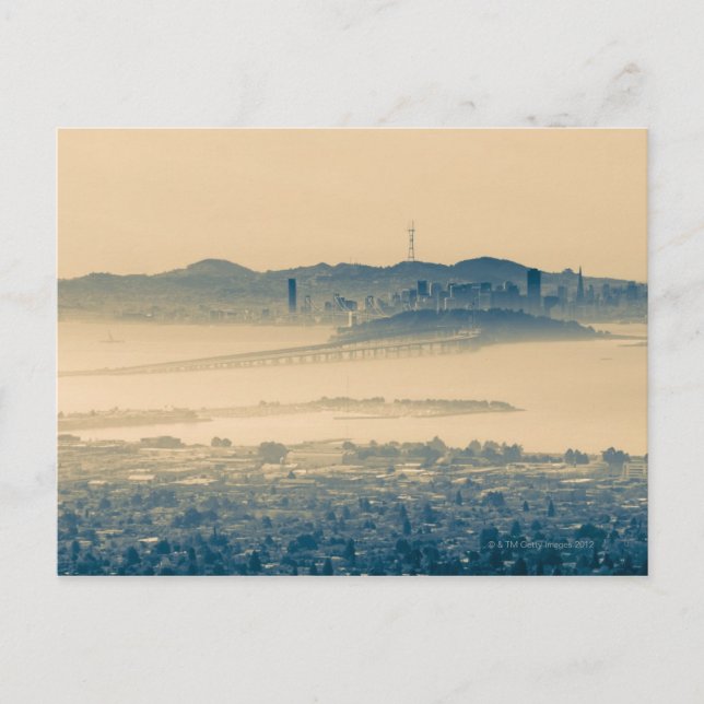 Cartão Postal San Francisco skyline California EUA (Frente)