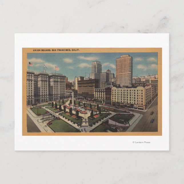 Cartão Postal San Francisco, Vista Quadrada da CAUnion (Frente)