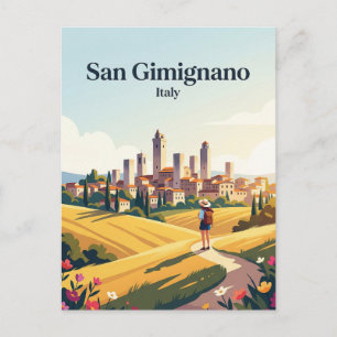 Cartão Postal San Gimignano Itália