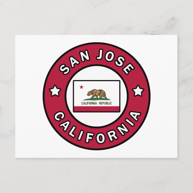 Cartão Postal San Jose California (Frente)